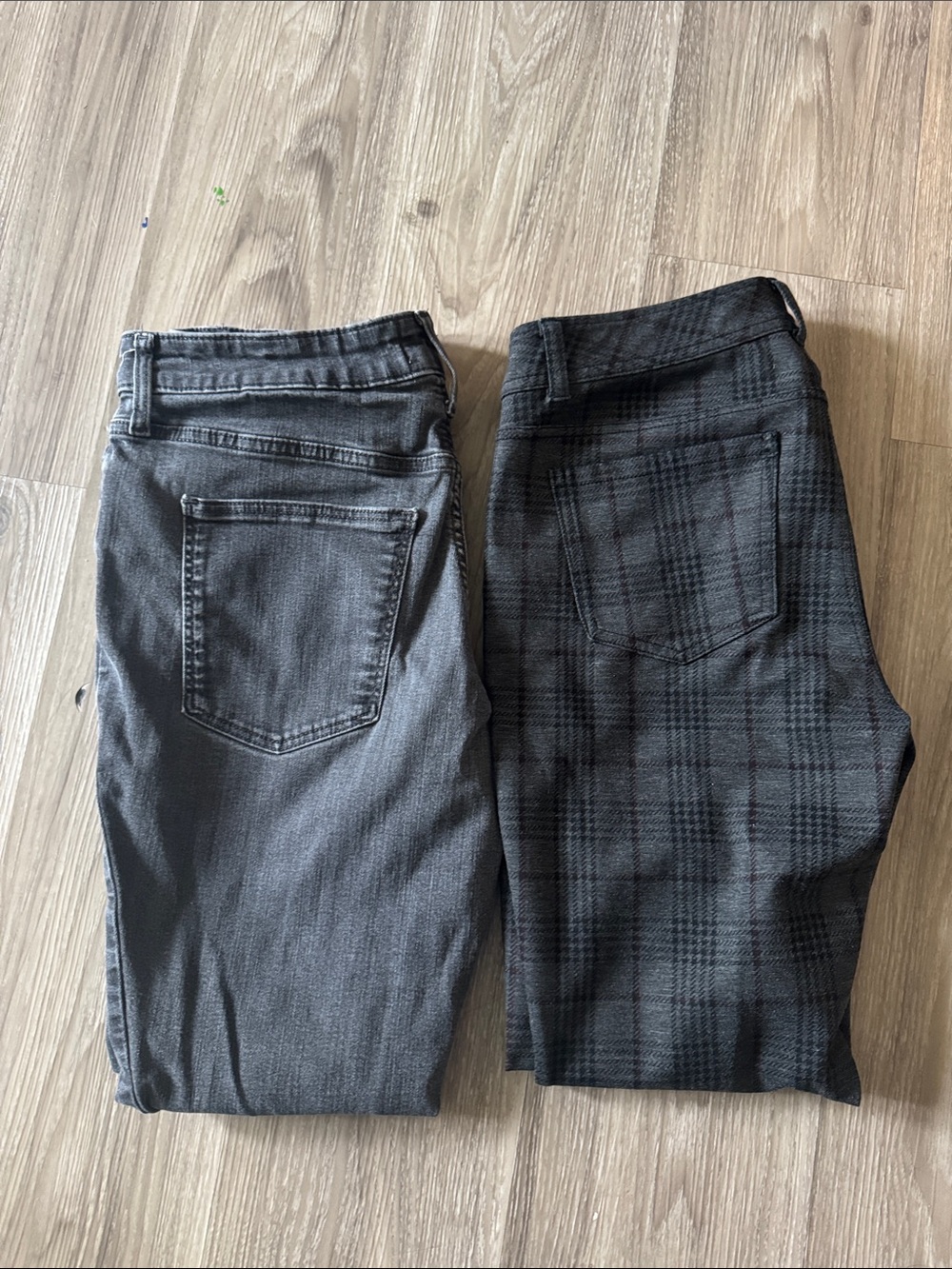 Maurices Women's Gray and Black Pants - Pair of Slim Styles